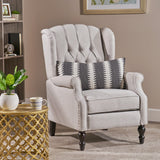 Christopher Knight Home® - Noble House - Walter Light Grey Fabric Recliner