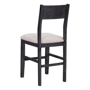 English Elm TOPMAX 82-inch Farmhouse Extendable Dining Set with Two 11" Removable Leaves, Upholstered Seats and Bench Gray N717S000230E