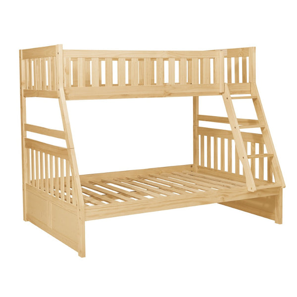 English Elm Bunk Bed Twin Over Full Solid Pine Frame with Guard Rails for Youth Bedroom B011S02436