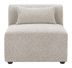 Zuo Modern Simu Corner Chair - Chic Modern Design With High-quality Materials For Stylish Home Decor Solutions Gray 100% Polyester,Elm Wood 110432-zuo-modern