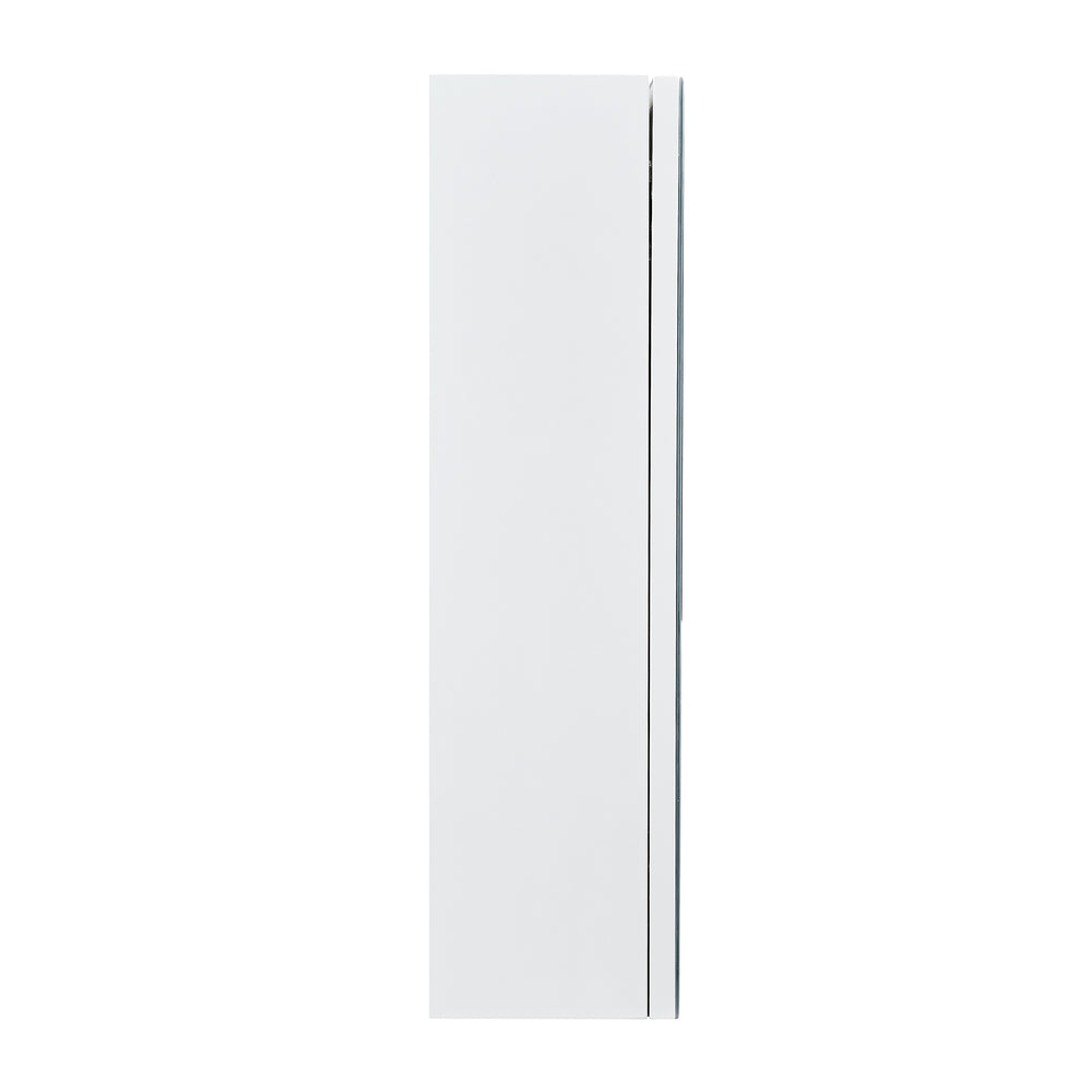 English Elm A white MDF mirror cabinet wall-mounted with storage compartments, space-saving, easy assembly, clear glass reflection69 W1512P405944