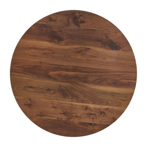 English Elm Tulip Dining Table - Round 80Cm Natural Wood Top With Elegant Golden Legs For Stylish Dining Spaces W370P190386-GIGA