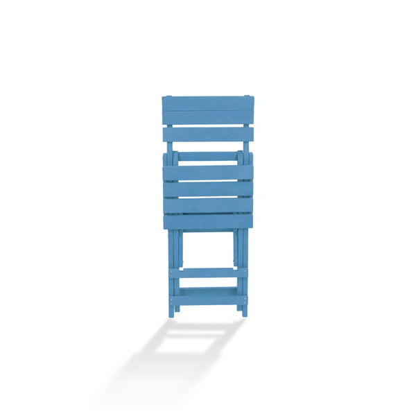 English Elm Harbor Point Recycled Hdpe Outdoor Folding Bar Stool Patio Deck All Season Seating Blue B2745P409654