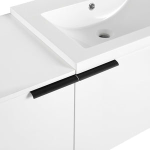English Elm 48 Modern Bathroom Vanity Sink Combo with Soft-Close Doors, Engineered Wood, Spacious Storage, Easy Assembly Ameican White Oak W1972S00012