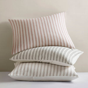 English Elm 3 Pcs King Duvet Set In Terracotta - Soft Yarn-Dyed Fabric For Cozy, Earthy Elegance In Any Bedroom B035P319226