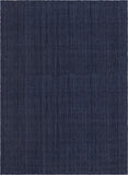 Unique Loom Braided Jute Dhaka Hand Woven Solid Rug Navy Blue,  10' 0" x 14' 1"