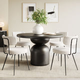 Hals Dining Table Black 110227 Zuo Modern