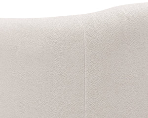 Sunpan Birrit Swivel Armchair - Luxurious Comfort with Durable Performance Fabric and Sleek Wooden Base Alaska Greige