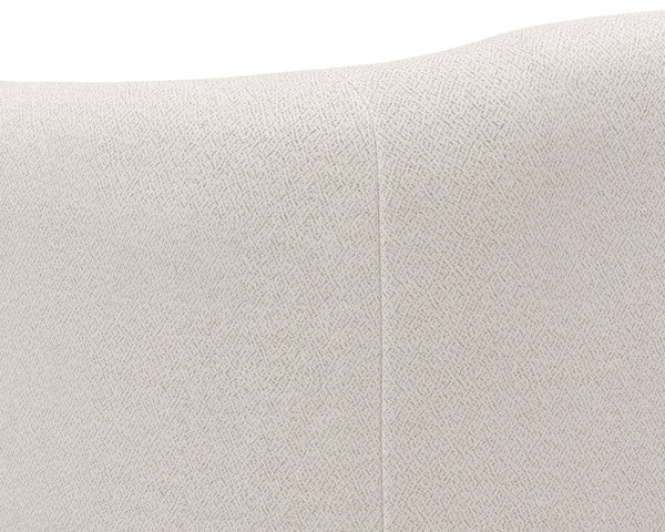 Sunpan Birrit Swivel Armchair - Luxurious Comfort with Durable Performance Fabric and Sleek Wooden Base Alaska Greige