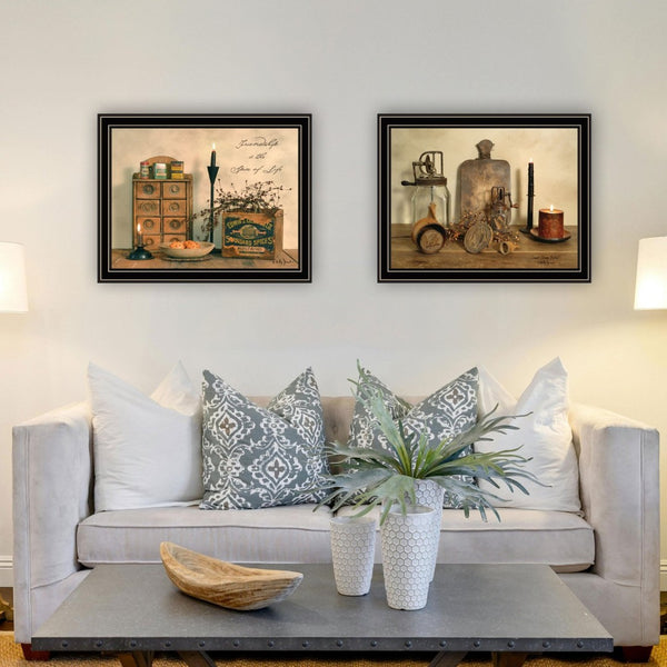 English Elm Trendy Decor 4u Billy Jacobs Two Piece Framed Typography Art Set for Home Walls B067P254104