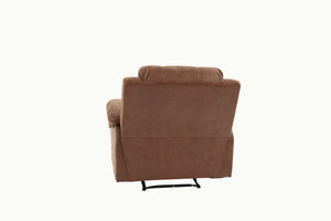 English Elm Modern Leatherette Power Recliner with Usb Port Plush Arms for Living Room Comfort B011P467870