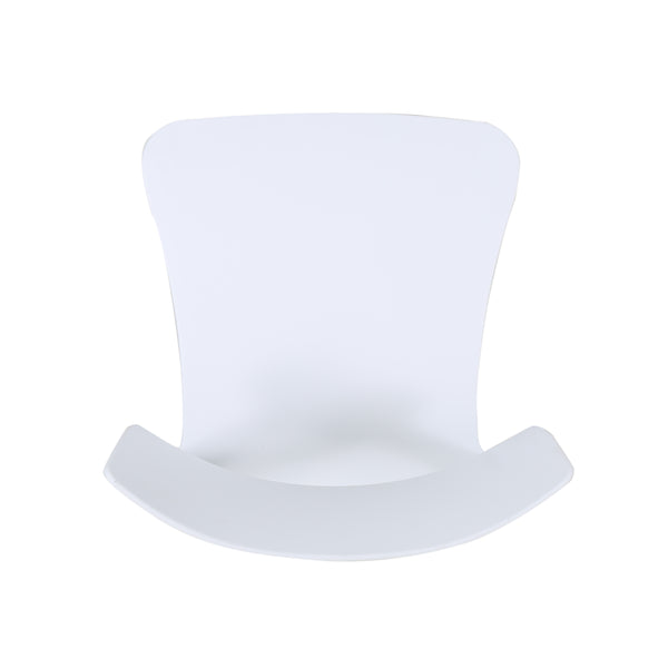 English Elm Christopher Knight Home® - PLASTIC Modern Dining Chair Set of 2 - White Polypropylene Seats with Beech Tapered Legs, Durable Stylish 63910.00