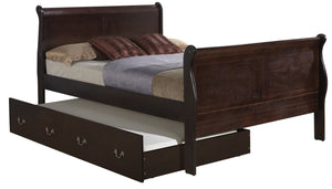 English Elm Elegant Cappuccino Trundle Bed – Stylish, Space-Saving Comfort For Guests & Kids' Rooms! B078S00334