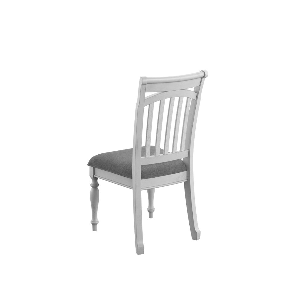 English Elm Wallace & Bay - Gray Slat Back Dining Chairs Set Of 2 - Coastal Charm, Solid Wood, Easy Care, Timeless Design B2709P212359-GIGA