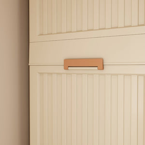 English Elm Portable Wardrobe Closet Organizer With Magnetic Doors, 6 Cubes & 2 Rods - Ideal For Small Spaces! W2699P327123-GIGA