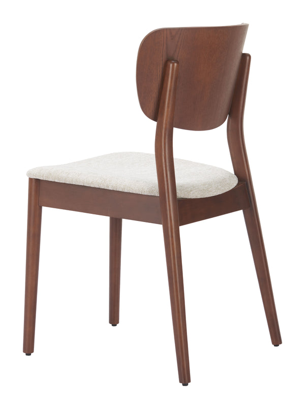 Zuo Modern Kellua Dining Chair Set Of 2 - Chic Faux Linen Design For Modern Hospitality And Home Interiors Walnut 100% Polyester,Plywood,Rubberwood 110518-zuo-modern