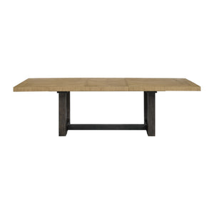 English Elm Wallace & Bay - Caramel Dining Table: Stylish Trestle Design With Rich Wood Finish, Perfect For Family Meals & Entertaining B361P406178-GIGA