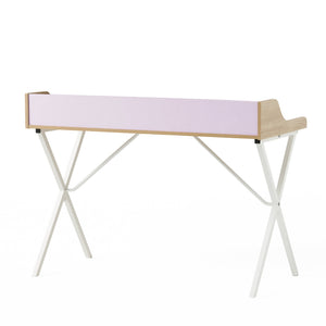 English Elm Christopher Knight Home® - COMPUTER Modern Light Pink Teak Desk with Iron Legs, Hutch Shelf for Organized Chic Home Office 56973.00