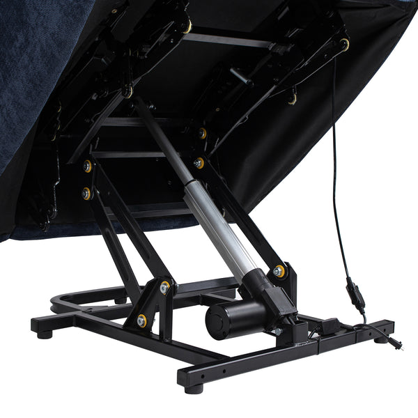 English Elm Jennifer Taylor Home - Irwin Power Lift Recliner Chair with Overstuffed Comfort, Smooth Lift Assist & Full Recline Support Navy Blue B2719P238501