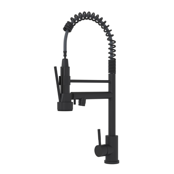 English Elm Bothwa Cupc Certified Single Handle Kitchen Faucet Tall Arc Stainless Steel Design Matt Black B2724P262363