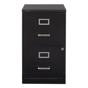 OSP Home Furnishings Metal File Cabinet Black