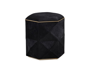 Sunpan Ashanti Storage Ottoman - Luxurious Geometric Design with Elegant Storage Solutions for Your Space Small - 16.5W x 16.5D x 18H