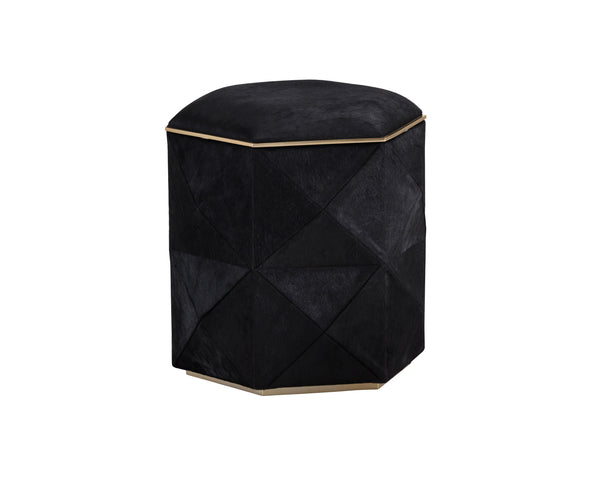 Sunpan Ashanti Storage Ottoman - Luxurious Geometric Design with Elegant Storage Solutions for Your Space Small - 16.5W x 16.5D x 18H