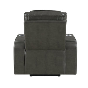 English Elm Taddeo Power Recliner with Headrest Usb Wireless Charging Led and Cup Holders B2726P435912