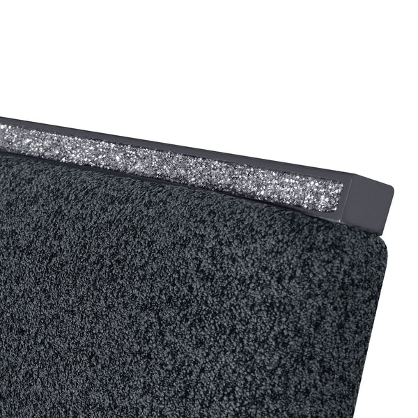 English Elm ARIYA Solid Wood Bar Stools 2-Pack with Padded Polyester Seats, Contemporary Slat Back Design DARK GREY 40.75 L x 18.82 W x 16.54 H B201P383840