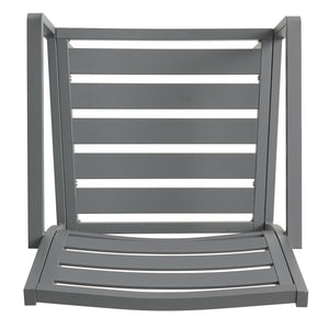 English Elm Christopher Knight Home® - Outdoor Modern Aluminum Dining Chair Set of 2 in Gun Metal Gray — Sleek Weatherproof Patio Seating, Lightweight Comfort 70340.00GRY