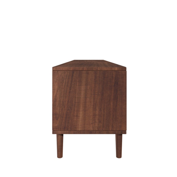 English Elm 78 Inch Rattan Media Console with Pine Legs Four Drawers Modern Living Room Tv Stand N710P365048P
