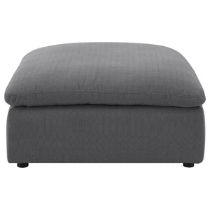 English Elm Greeley Feather Fill Square Ottoman Tailored Upholstery for Modern Living Rooms B062P441447