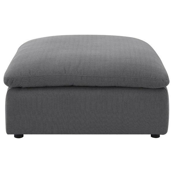 English Elm Greeley Feather Fill Square Ottoman Tailored Upholstery for Modern Living Rooms B062P441447