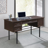 OSP Home Furnishings Jefferson Executive Desk W/Power Espresso