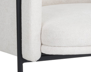 Sunpan Richie Lounge Chair - Modern Comfort with Elegant Design, Perfect for Stylish Living Spaces and Relaxation Black / Eclipse White