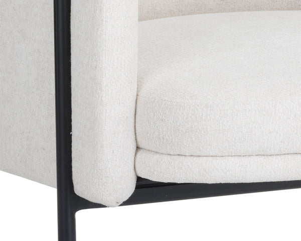 Sunpan Richie Lounge Chair - Modern Comfort with Elegant Design, Perfect for Stylish Living Spaces and Relaxation Black / Eclipse White