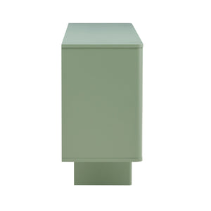 English Elm Ella 71" Sideboard with Soft-Close Doors, Adjustable Shelves, 9 Cubby Spaces & Modern Sled Legs Sage Green B365S00108