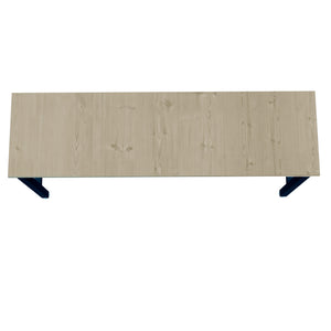 English Elm Fortress 72.4" Garage Work Table Charcoal Grey – Durable Metal Frame, Melamine Top, Cabinet Fitment B365P398233