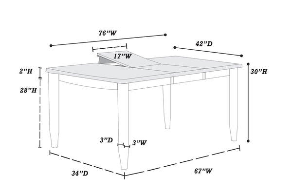 English Elm Espresso Rubberwood Dining Table 60" with Self-Storing 18" Butterfly Leaf Modern 30"H Elegance B011P342789