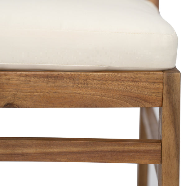 English Elm Christopher Knight Home® - Outdoor Arly Wood & Wicker Dining Chair Set Of 2 – Stylish, Durable, With Plush Cushions For Comfort N773P337372B