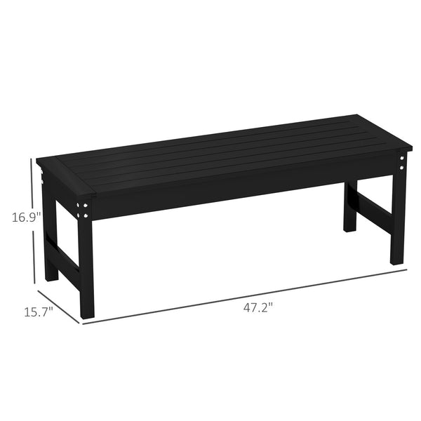 English Elm Garden Outdoor Bench Slatted Hdpe Two Person Patio Seat Weather Resistant Matte T3971P444884