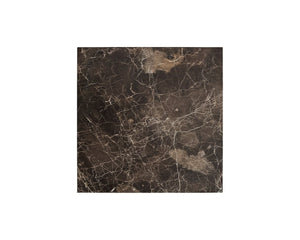 Sunpan LAROS End Table - Stunning Crema Breccia Marble Accent for Modern Living Spaces and Décor Brown 112368