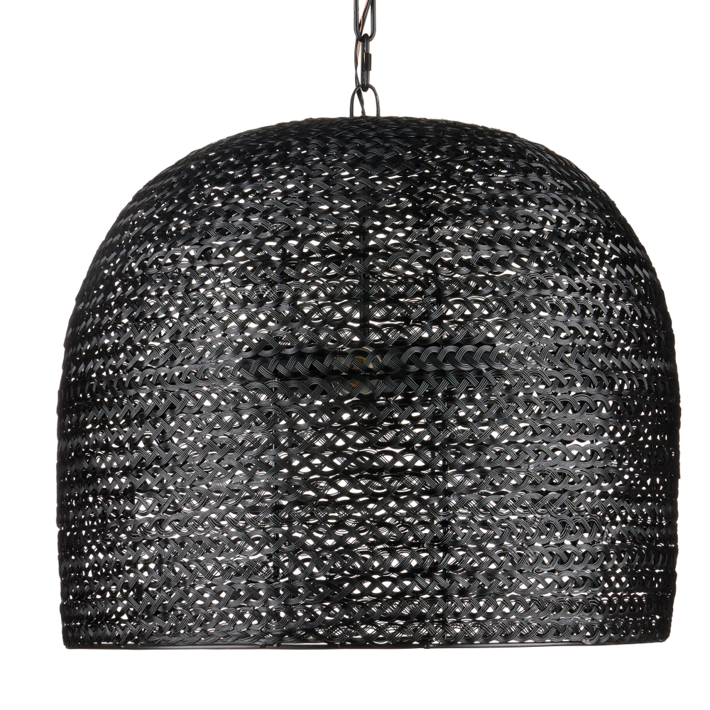 Piero Black Chandelier - Elegant Satin Finish, Textured Iron Design for Bohemian Home Décor Style