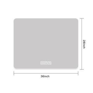 English Elm 28*36 Inch Led Backlit Bathroom Vanity Mirror Anti-fog Wall Mount Dimmable 3 Tones W2709P428061