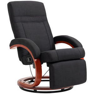 English Elm Homcom Manual Recliner Chair - 360° Swivel, Adjustable Footrest, Padded Arms For Ultimate Comfort W2225P217434