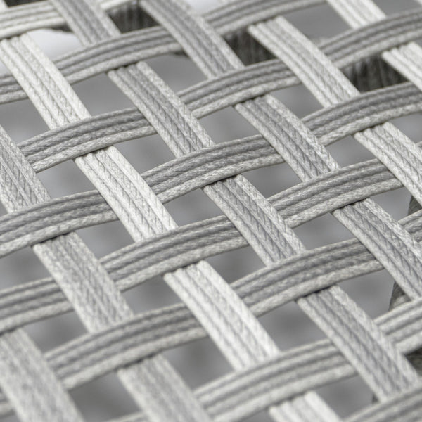 English Elm K&K 8-Piece Patio Conversation Set with 43" 60,000 BTU Propane Fire Pit, UV Wicker & Thick Cushions Grey N707S000012G