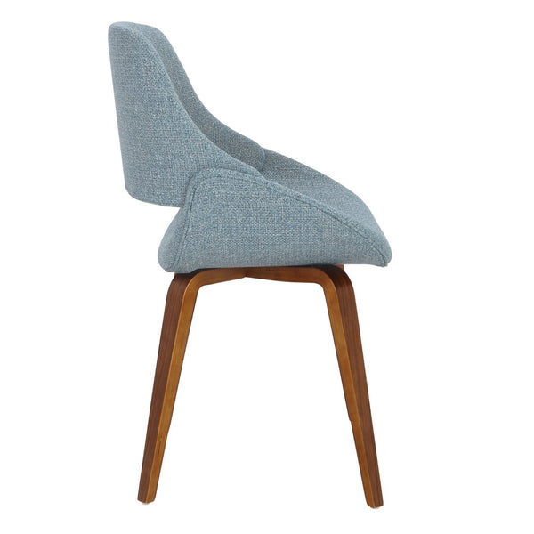 English Elm Dining/accent Chair Solid Wood Tapered Legs Cream Upholstery Mid-century Modern Seating B202P471318