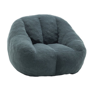 English Elm Bean Bag Chair Oversized Faux Fur Memory Foam Lounge Seat for Dorm or Living Room Green W2200P302140