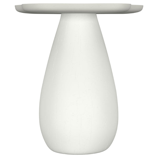 English Elm Trevor Sculptural Cloud Top Side Table Organic Off White Mdf Accent for Modern Spaces B062S01647
