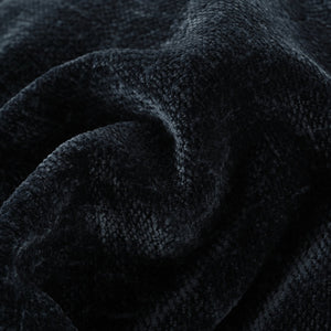 English Elm U_Style Pure Foam Modular Sofa 115.7" Curved 4-Seater with Chenille Jacquard Fabric, Plush Comfort Navy Blue WY000451AAV